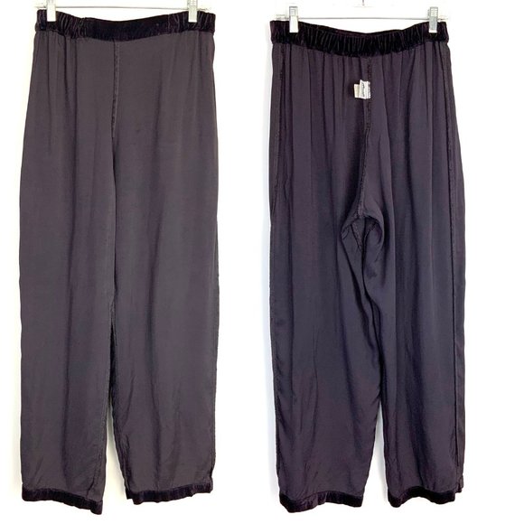 VTG CP Shades San Francisco Crushed Velvet Pants Logenlook Elastic Waist Sz S -M - Picture 10 of 16